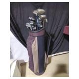 Spalding Golf Bag with 12 Clubs