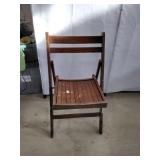Vintage Wooden Folding Chair