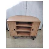 Small Corner TV Stand / Media Cabinet