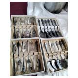 Vtg EPNS Dessert Spoons and Forks