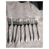 Eight silver plated William Roger