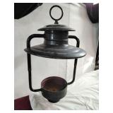 Vtg Metal Post Light Housing