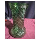 Hoosier Glass Green Glass Vase