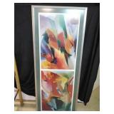 Large Framed Abstract Print
