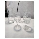 Cincinnati Reds VIP Carafe and 4 Goblets