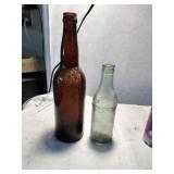 Antique Weidemann Amber Bottle