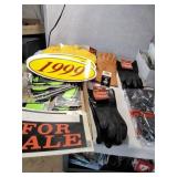 Work Gloves and Vinyl Letters