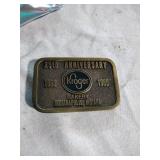 original Brass Kroger Belt Buckle
