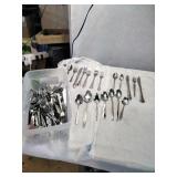 Large lot of stainless steel silverware