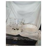 Lead Crystal Candlestick Holders and More