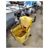 Commercial Grade Yellow Mop bucket.