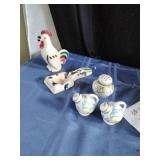 Japanese Spoon Rest and Salt Shaker,