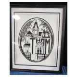 1981 Person-ettes Papercut Artwork  Framed