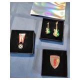 Nautical Flag & American Legion Pins