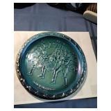 Blue Carnival Indiana Glass Plate