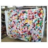 Multi Colored Cube Quilt Queen