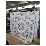 King Size Floral Quilt with Matching Shams