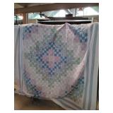 Machine Made Floral Pattern Quilt