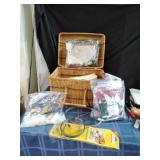 Sewing Basket full of Sewing supplies