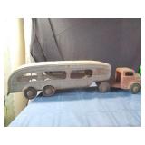 1940's Marx/Lumar Auto Hauler Truck/Trailer