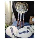 3 Wilson Jimmy Connors Ace Tennis Raquets