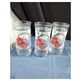 1980's Coca-Cola Holiday Glasses (3)