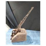 Vtg Pressed Steel Crane