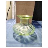 Hand Blown Biot Controlled Bubble Vase.