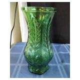 FTD Emerald Glass Fern Leaf Vase