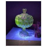 Moon and Star Compote Dish (Manganese)
