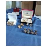 6 Pair Vtg Cufflinks.