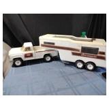 1970's Tonka Fifth Wheel Camper and Truck