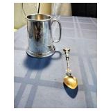 Micro Mosaic Gilded Spoon and
