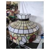 Tiffany Style Slag Glass Shade.