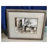 Robert Fabe Framed Watercolor