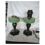 Aladdin Majestic kerosene stand lamps,Model B-122.