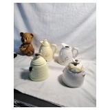 Set 9f 5 Whimsical Honey Jars