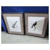 Pair of Ray Harm Bird Prints