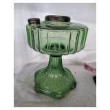 Aladdin Corinthian Lamp Base Green Glass
