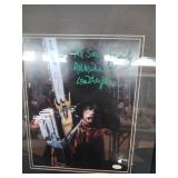 Autographed Leatherface Picture COA