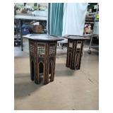 Pair of Moroccan Style End Tables