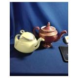 Pair of Hall Teapots