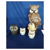Ceramic Owls (4)