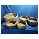 Teakwood 5 Bowl Set