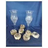Princess House Champagne Glass Candle Holders