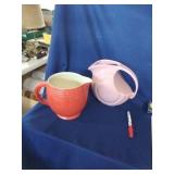 Pair of Hall Pottery Pitchers