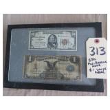 313 $50 note, $1 Silver Cert.