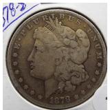 1878-S Morgan Silver Dollar.