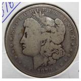 1878 Morgan Silver Dollar.
