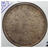 1889 Morgan Silver Dollar.